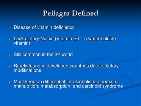 Ppt Pellagra In The Chronic Alcoholic Powerpoint Presentation Free