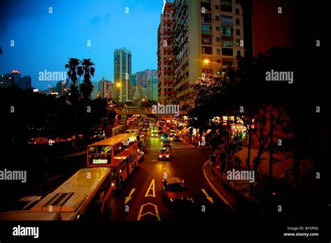 Hong Kong Road Stock Photo Alamy