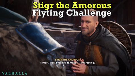 Assassins Creed Valhalla Stigr The Amorous Flyting Challenge YouTube