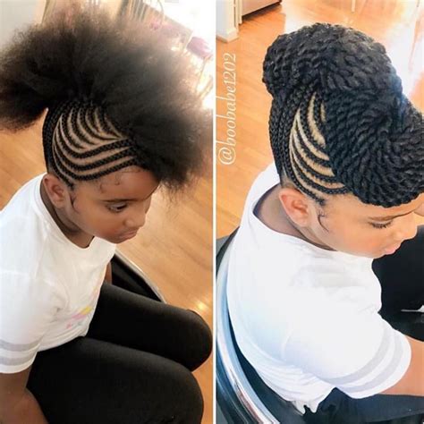 Before And After 😍🔥 Braided Mohawk Hairstyles Braided Mohawk Black