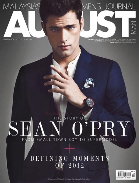 August Man Malaysia Jan 13 Sean Opry Magazine Cover American Male