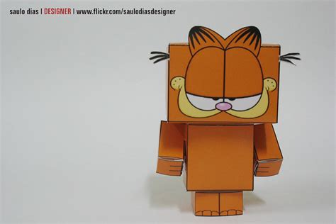 Paper Toy Garfield Paper Toy Do Garfield Toy Retirado Do S Flickr