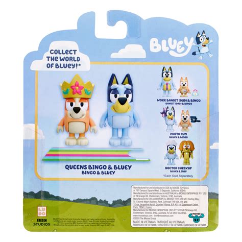 Bluey Royalty Figure 2 Pack Bluey And Bingo Aussie Toys Online