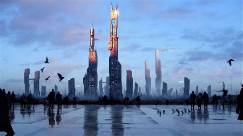 Sci Fi City Cities Artwork Art Futuristic Wallpaper 2560x1440