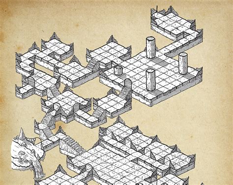 Isometric Dungeon Map
