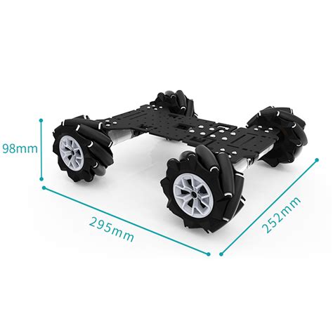 Yourfun Robotics Mecanum Wheel Robot Car 4wd Omnidirectional Smart Car