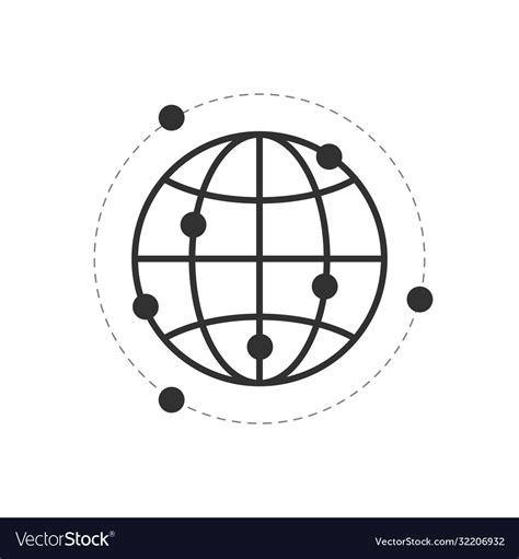 Connect World Global Connection Over Royalty Free Vector