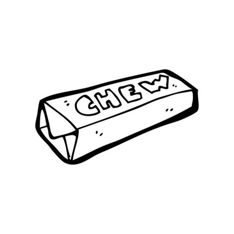 Packet Of Chewing Gum Cartoon ⬇ Vector Image By © Lineartestpilot