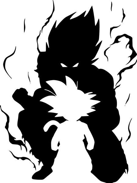 A coveted dragon ball is in danger of being stolen! Goku Dragon Ball Z Kid Goku Silhouette Wall Car Laptop ...