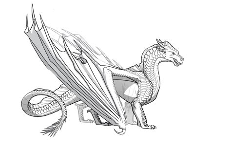 Absolutely design dragon coloring pages for adults icewing from. Icewing Wings Of Fire Coloring Pages Coloring Pages