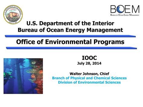 Ppt Us Department Of The Interior Bureau Of Ocean Energy Management