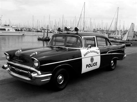 1957 Chevrolet Two Ten 4 Door Sedan Police 2103 1019 Police Cars