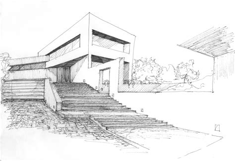 Arquitectura Bocetos Arquitectura Dibujos De Casas A Lapiz Kulturaupice