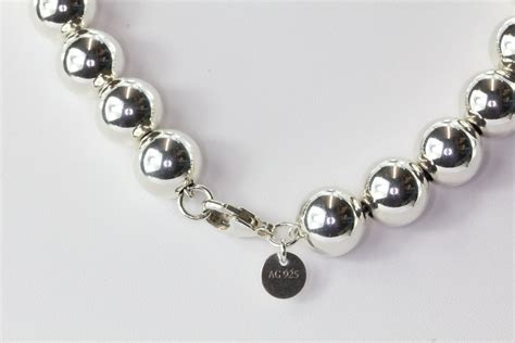 Tiffany And Co Sterling Silver Ball Beaded Necklace 18 — Queen May