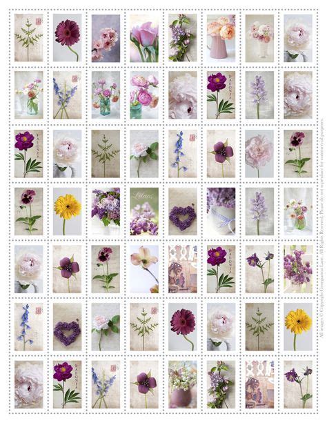 Free Printable Flower Stamps Just Adorable Georgianna Lane