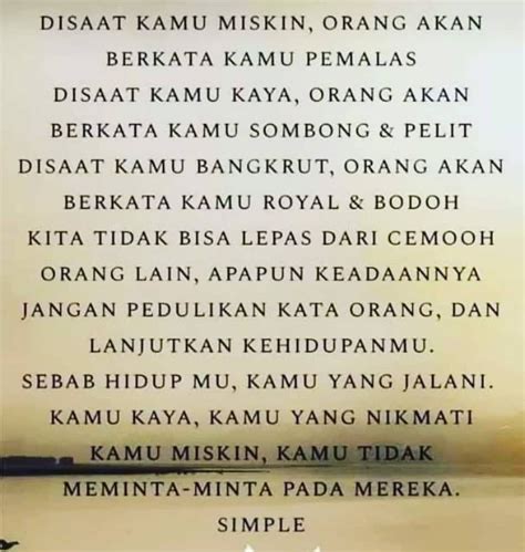Kata Lain Dari Orang Miskin - KATABAKU