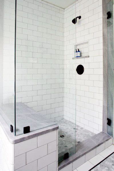 Subway tile is common in kitchens and bathrooms. Top 50 Best Shower Bench Ideas - Relaxing Bathroom Seat ...