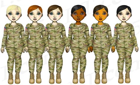 Woman Soldiers Clipart Female Army Veterans Png By I 365 Art