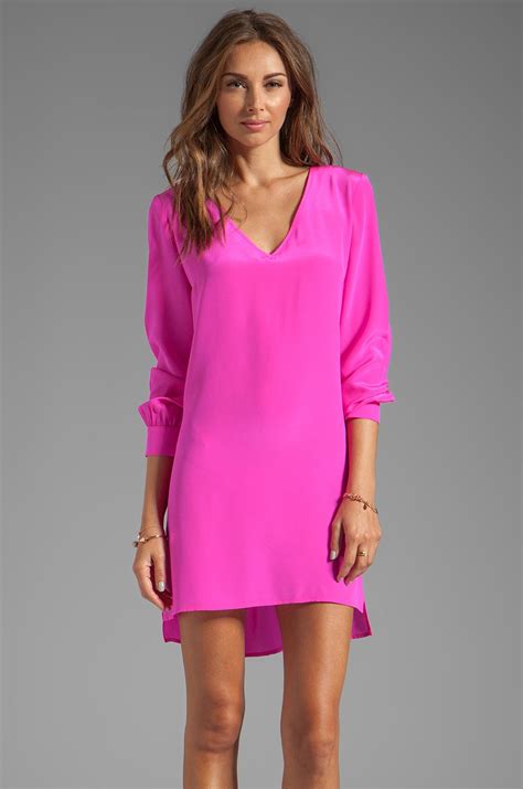 Love This Hot Pink Dress Fashion Amanda Uprichard V Neck Dress P I N K Dresses Fashion