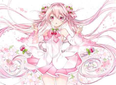 Computer Sakura Miku Wallpapers Wallpaper Cave