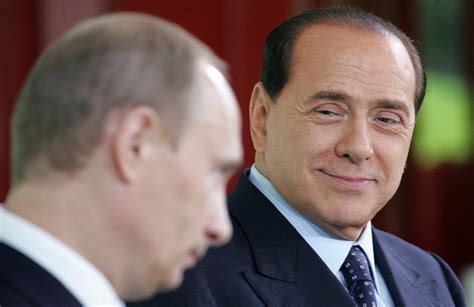 Both are known for their swagger and style. Silvio Berlusconi gave Vladimir Putin a custom-made duvet cover of them both for his birthday