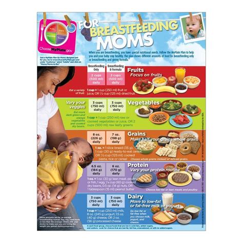 Myplate For Breastfeeding Moms Handouts Visualz