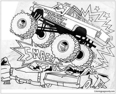 Get monster truck coloring page for free, it's easy. Monster Truck 3 Coloring Page - Free Coloring Pages Online