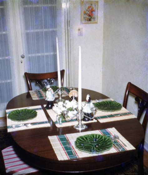 Florida Memory • Close Up View Of Dining Table In A Middle Class Home In Miami