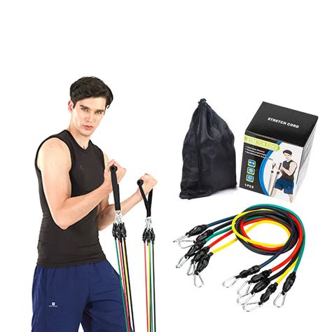 Pcs Set Latex Tubing Expanders Exercise Tubes Strength Resistance Bands Pull Rope Pilates