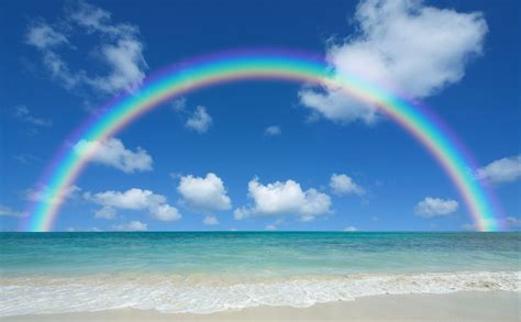 Rainbows At The Beach