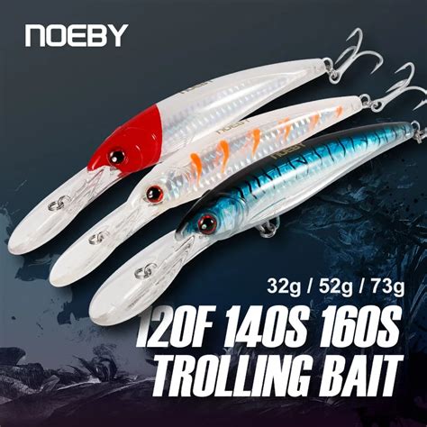 Noeby 120mm Floating 140mm 160mm Slow Sinking Minnow Fishing Lures