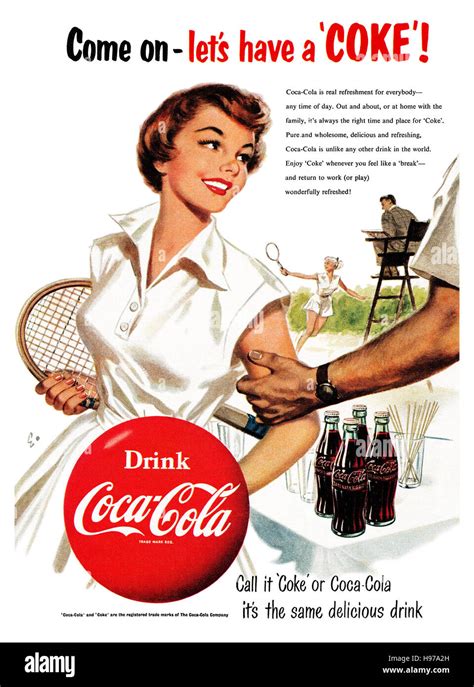 Art Collectibles Collectibles Coca Cola Advertisement From The 1950s