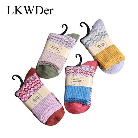 Cotton Socks 5 Pairs High Quality Winter Wool Socks Warm Female Fashion Cotton Aliexpress