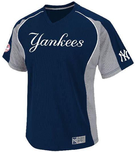 New York Yankees Clean Up Hitter V Neck Jersey By Majestic New York