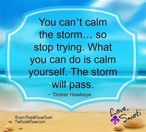 Stay Calm The Storm Will Pass Calming The Storm Inspirational
