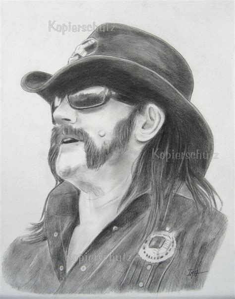 Lemmy Kilmister Mot Rhead Original Zeichnung Fine Art Drawing