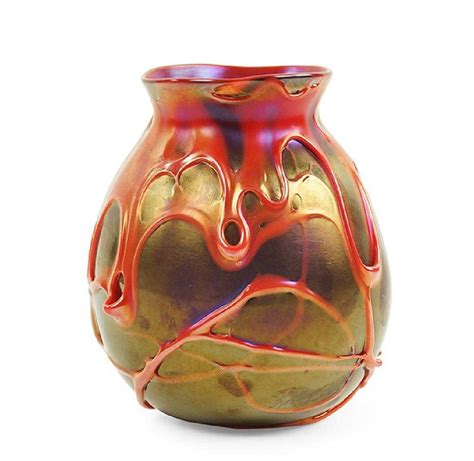 A Charles Lotton Glass Vase Mar 21 2019 Susanin S Auctions In Illinois Vase Glass Vase