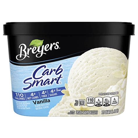 Breyers Carbsmart™ Frozen Dairy Dessert Vanilla 48 Oz Ice Cream And