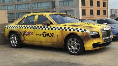 Crazy Taxi Themed Rolls Royce Ghost Looks Absolutely