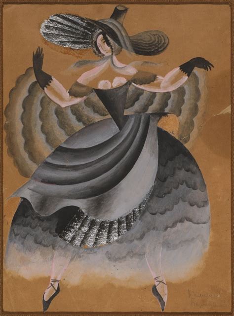 Ballets Russes La Valse Costume Design For Vera Karalli 1922 Gouache
