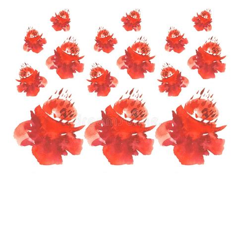 Red Flowers Stock Illustration Illustration Of Passion 84997564