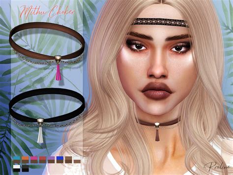 Angelicsimmercc Pralinesims Chain Drop Choker With Tassel Comes