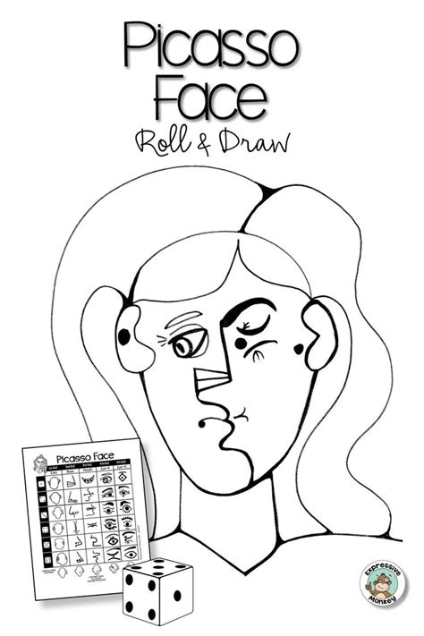 Picasso Face Roll And Draw Art Lesson Art Lessons Op Art Lessons