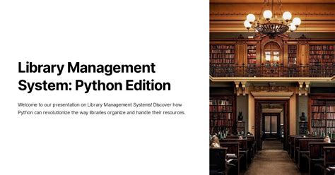 Library Management System Python Edition