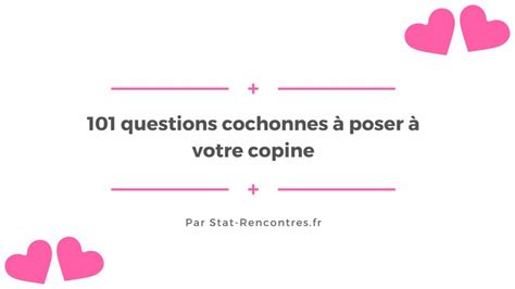 101 Questions Cochonnes à Poser à Votre Copine