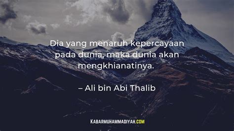 Kata Mutiara Ali Bin Abi Thalib