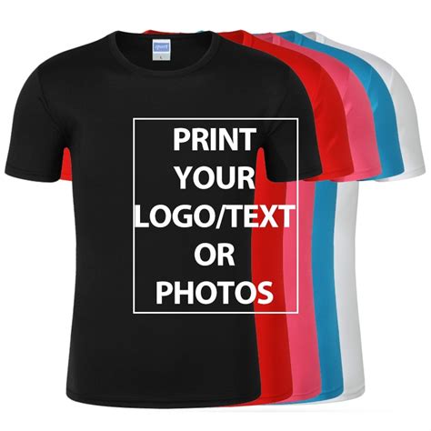 Design Your Own T Shirts Printing Brand Logo Pictures Custom Men And