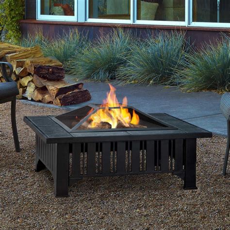 Lafayette Wood Burning Fire Table By Real Flame Wood Fire Pit Wood