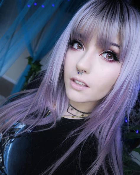 leda muir purple ombre purple hair gray hair emo hair color pastel hair hair colors