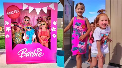 Years Old Barbie Dream Backyard For Adleys Birthday Party Youtube